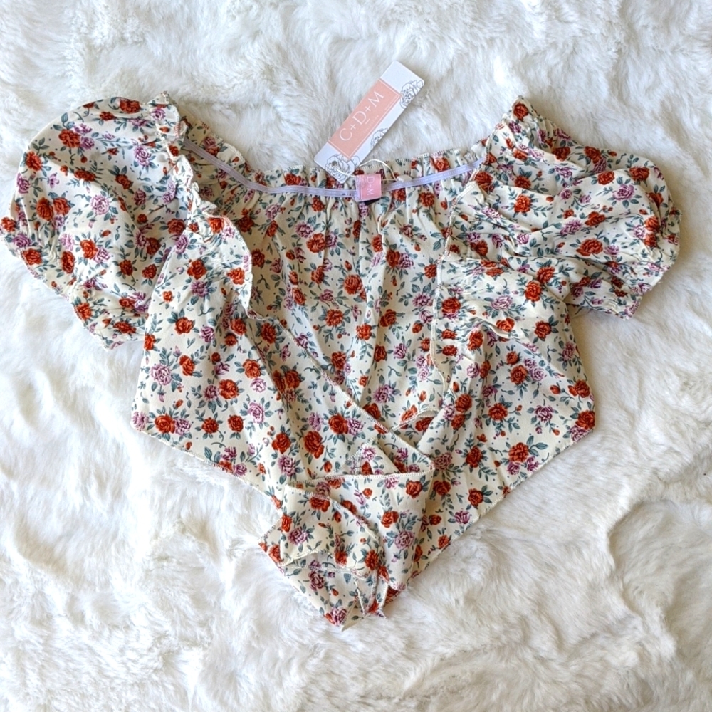 Floral crop top